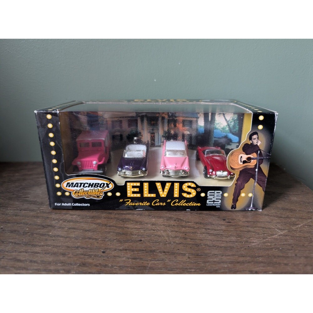 Matchbox Collectibles 2001 Elvis Presley Favorite Cars Collection Set of 4 NIB